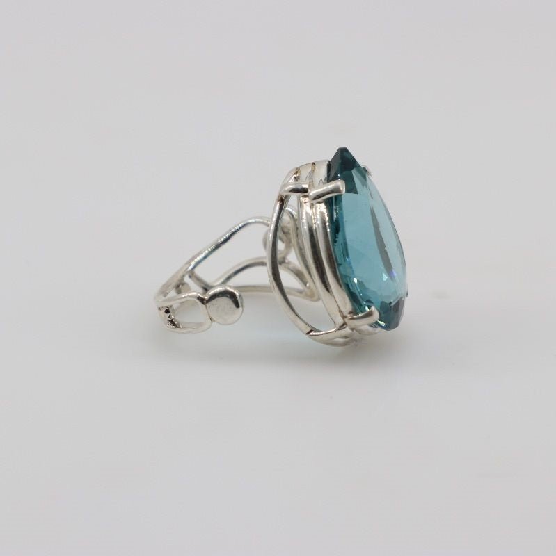 Anillo de Cuarzo Aqua Aura - Anillos