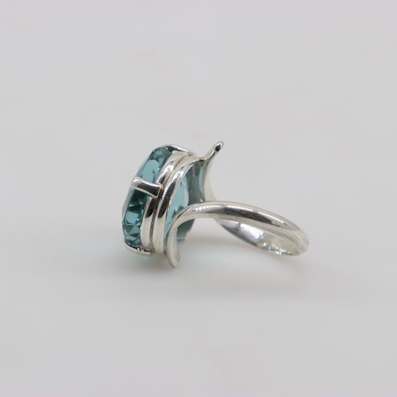 Anillo de Cuarzo Aqua Aura - Anillos