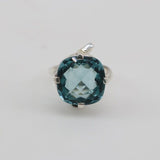 Anillo de Cuarzo Aqua Aura - Anillos