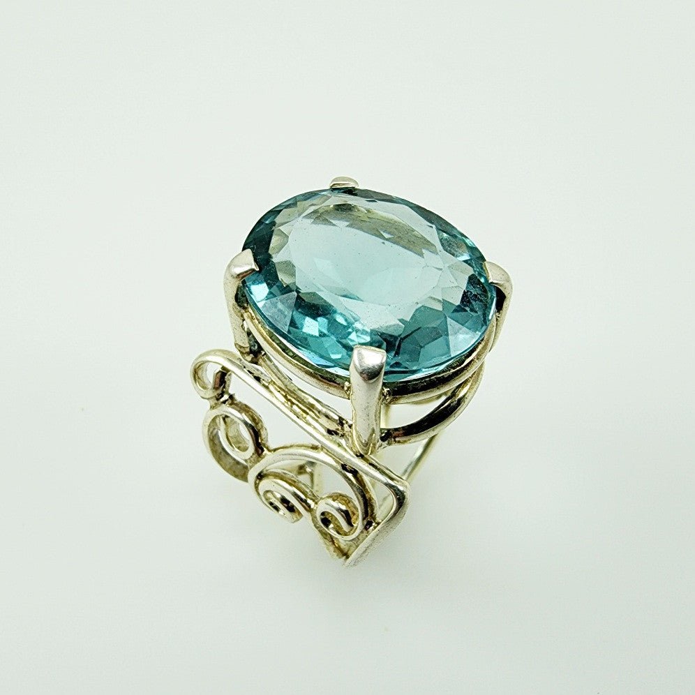 Anillo de Cuarzo Aqua Aura - Anillos