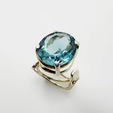 Anillo de Cuarzo Aqua Aura - Anillos