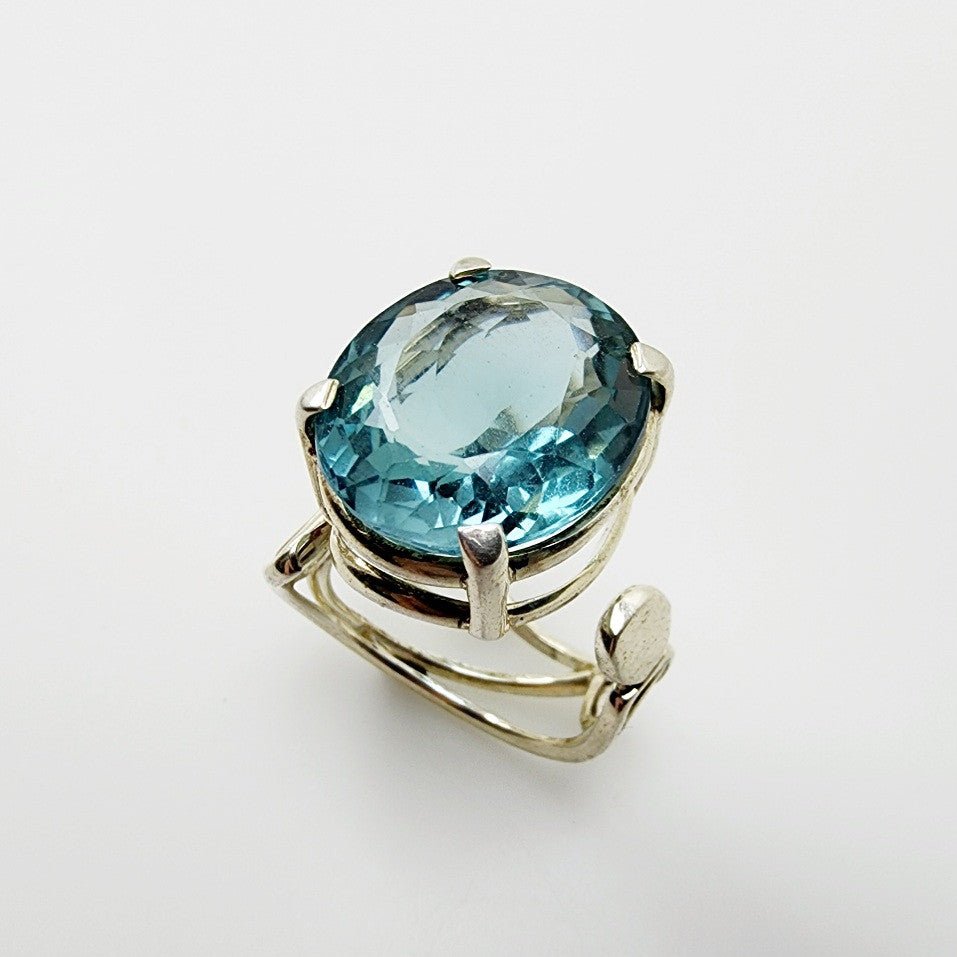Anillo de Cuarzo Aqua Aura - Anillos