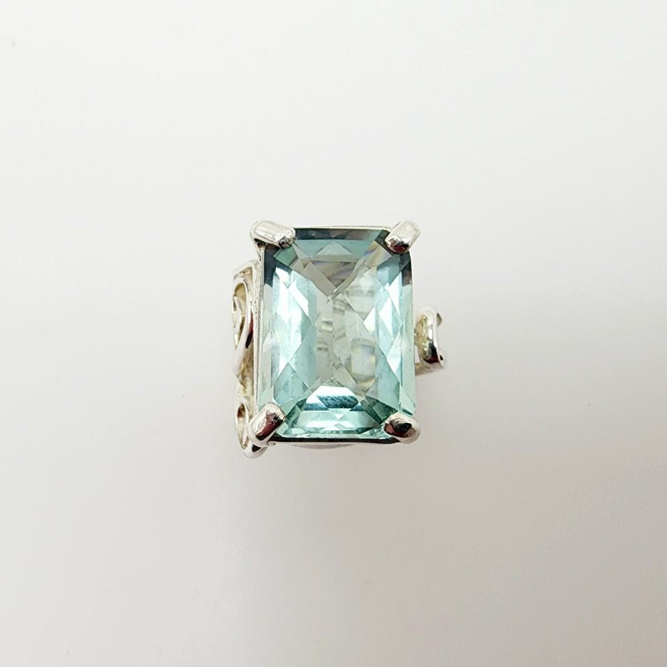 Anillo de Cuarzo Aqua Aura - Anillos