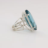 Anillo de Cuarzo Aqua Aura - Anillos