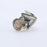 Anillo de Cuarzo con turmalina y Cuarzo Rutilado - Anillos