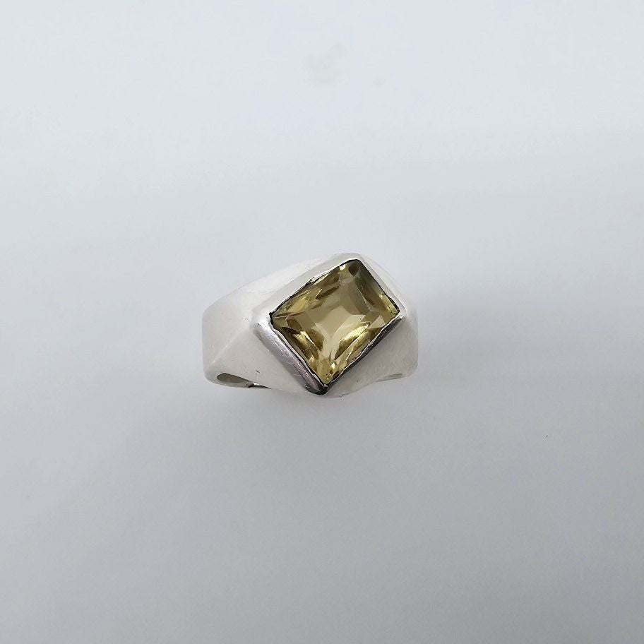 Anillo de Cuarzo limón - Anillos