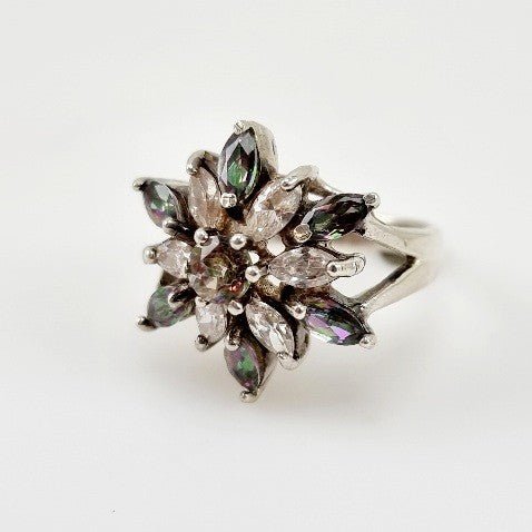 Anillo de Cuarzo Místico y cubic zirconia - Anillos