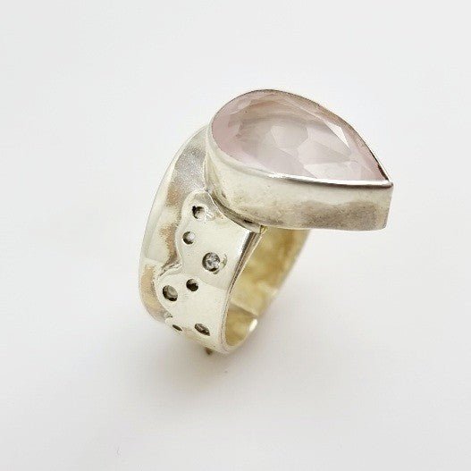 Anillo de Cuarzo Rosa - Anillos