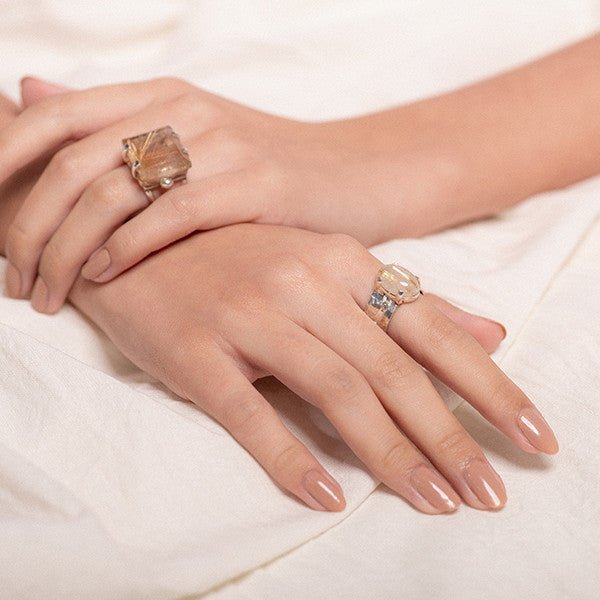 Anillo de Cuarzo Rutilado - Anillos