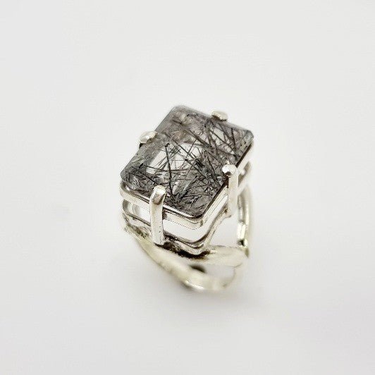 Anillo de Cuarzo turmalinado - Anillos