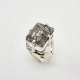 Anillo de Cuarzo turmalinado - Anillos
