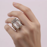 Anillo de Cuarzo turmalinado - Anillos