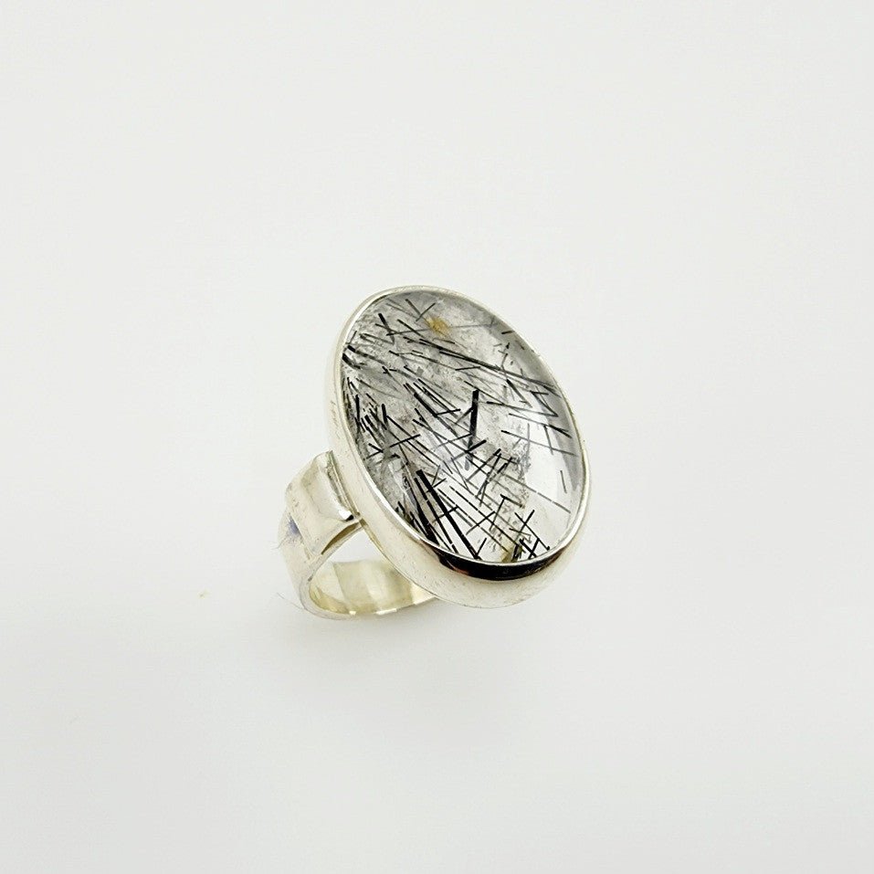 Anillo de Cuarzo turmalinado - Anillos