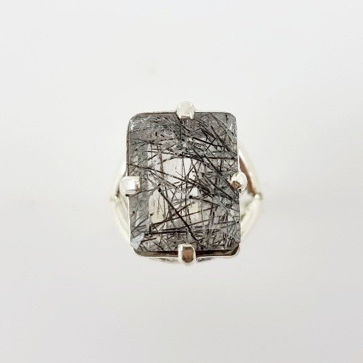 Anillo de Cuarzo turmalinado - Anillos