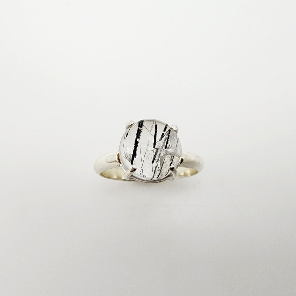 Anillo de Cuarzo turmalinado - Anillos