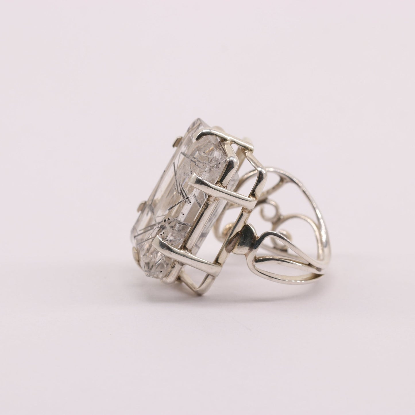Anillo de Cuarzo turmalinado - Anillos