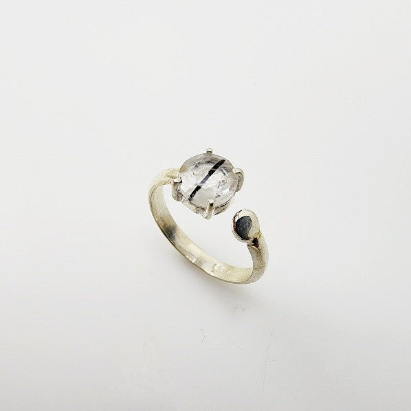 Anillo de Cuarzo turmalinado - Anillos