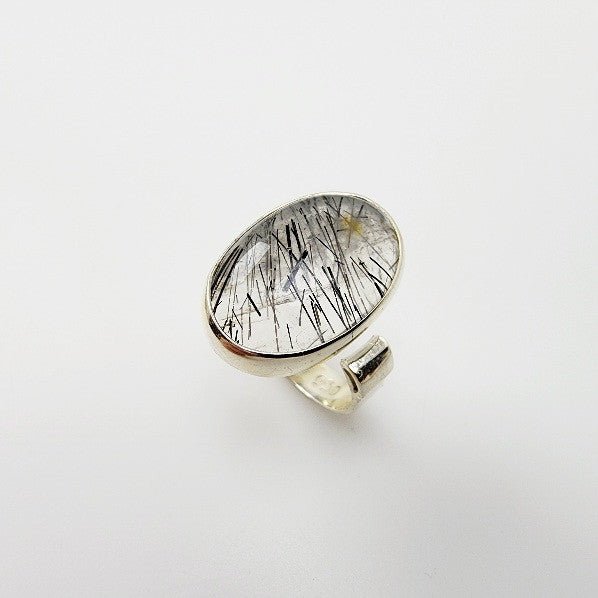 Anillo de Cuarzo turmalinado - Anillos