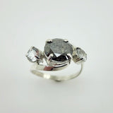 Anillo de Diamante y topacios blancos - Anillos