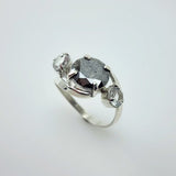 Anillo de Diamante y topacios blancos - Anillos