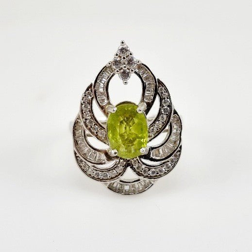 Anillo de Esfena y cubic zirconia - Anillos