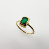 Anillo de Esmeralda en oro 14 k - Anillos