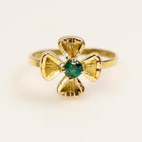 Anillo de Esmeralda en oro 18 k - Anillos
