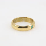 Anillo de Esmeralda en plata 950 con baño oro 24 k - Anillos