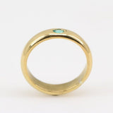 Anillo de Esmeralda en plata 950 con baño oro 24 k - Anillos