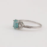 Anillo de esmeralda y cubic zirconia - Anillos