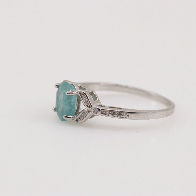 Anillo de esmeralda y cubic zirconia - Anillos