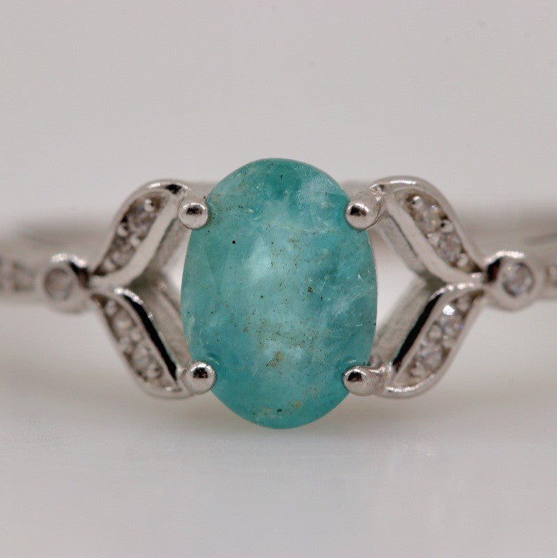 Anillo de esmeralda y cubic zirconia - Anillos