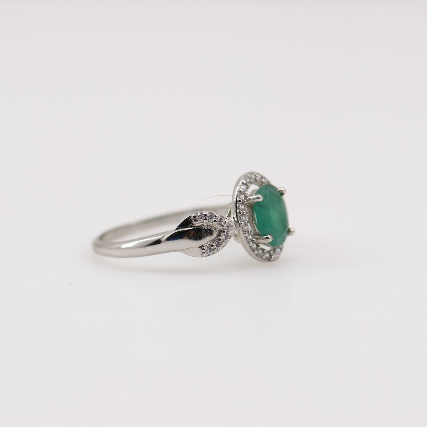 Anillo de esmeralda y cubic zirconia - Anillos