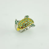 Anillo de esmeralda y granate rodolita - Anillos