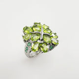 Anillo de Esmeralda y Peridoto - Anillos