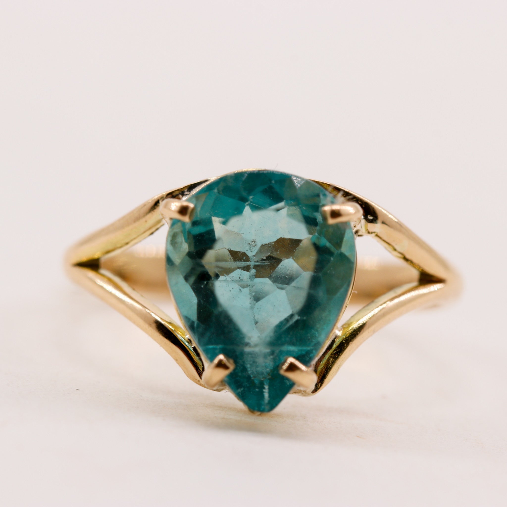 Anillo de Fluorita en oro 18 - Anillos