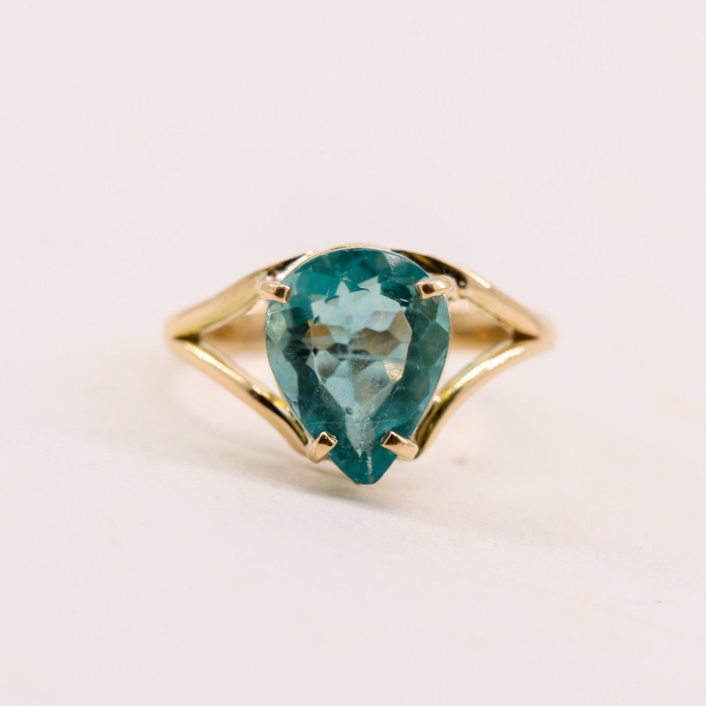 Anillo de Fluorita en oro 18 - Anillos