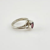 Anillo de Granate en Plata 925- Anillos