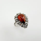 Anillo de Granate naranja Hessonite - Anillos