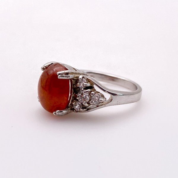 Anillo de Granate naranja Hessonite - Anillos