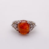 Anillo de Granate naranja Hessonite - Anillos