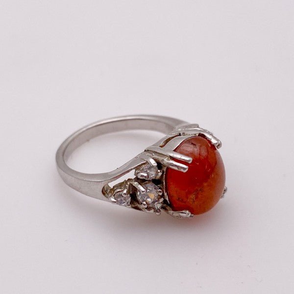 Anillo de Granate naranja Hessonite - Anillos
