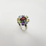 Anillo de Granate, Peridoto, Topacio, Citrino y Amatista - Anillos