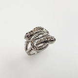 Anillo de Granate Rodolita y Zafiro - Anillos