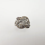 Anillo de Granate Rodolita y Zafiro - Anillos