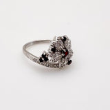 Anillo de Granate y Cubic Zirconia - Anillos