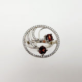 Anillo de Granate y cubic zirconia - Anillos