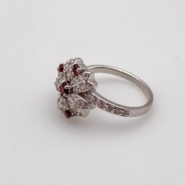 Anillo de Granate y Cubic Zirconia - Anillos