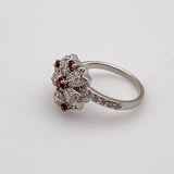 Anillo de Granate y Cubic Zirconia - Anillos
