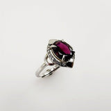 Anillo de Granate y cubic zirconia - Anillos